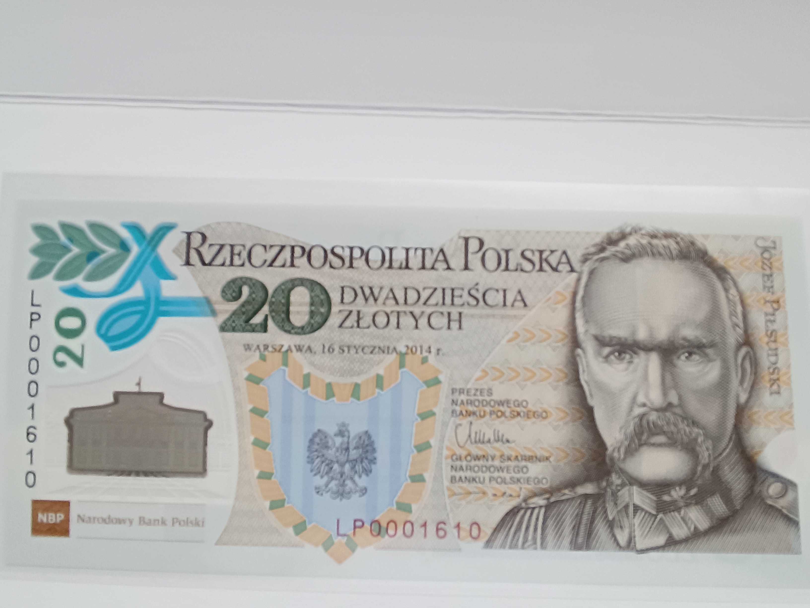 banknot 20 zł - 100. rocznica utworzenia Legionów Polskich