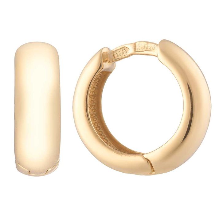 Сережки из желтого золота 14k [бренд loveyou]