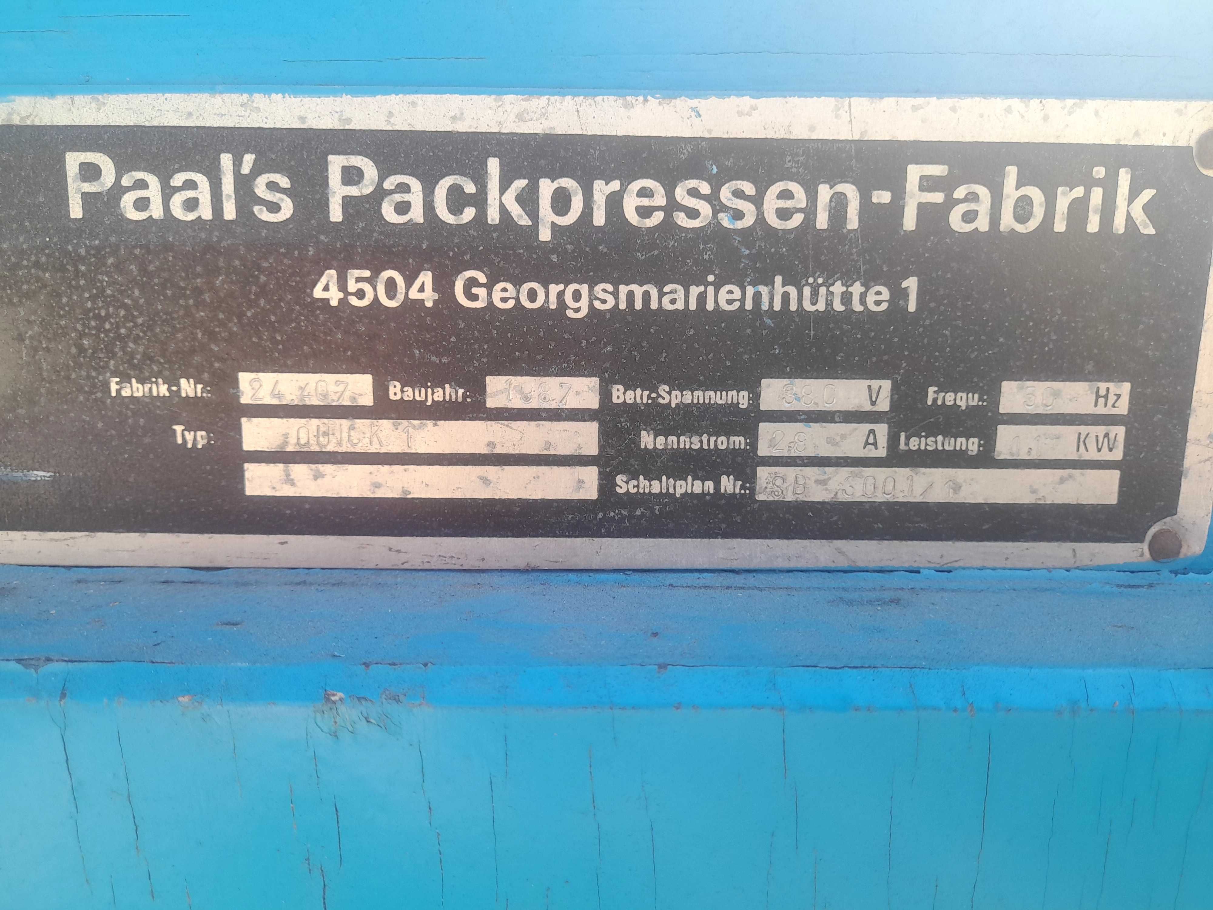 Prasa hydrauliczna, Belownica do śmieci, makulatury, foli, odzieży,