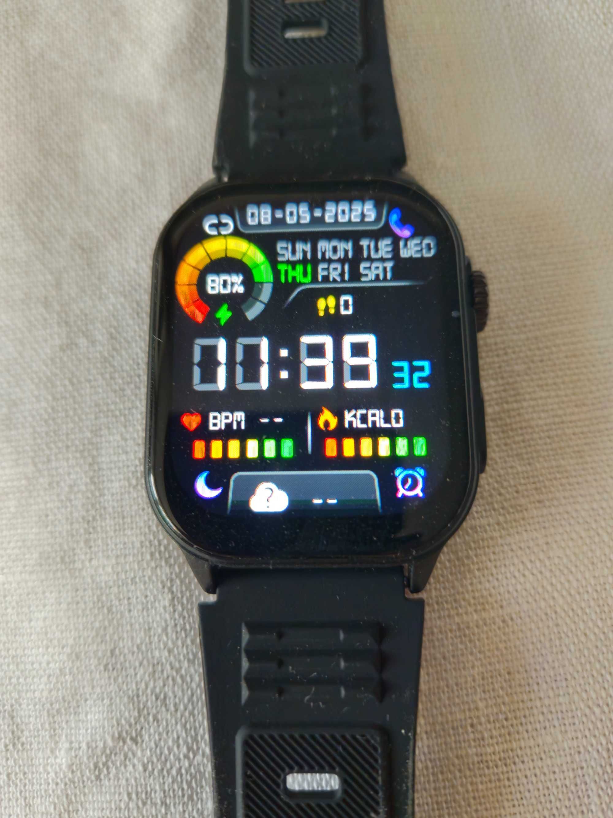 Smartwatch nowy KM 02 czarny