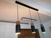 Nowa duża lampa do kuchni + żarówki energooszczędne
