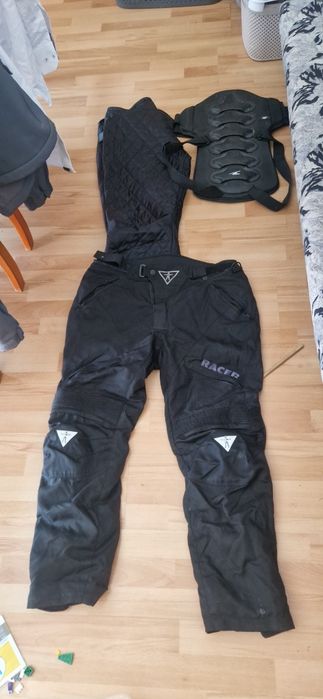 Spodnie na crossa plus pancerz rozmiar XXL plus ocieplaczr