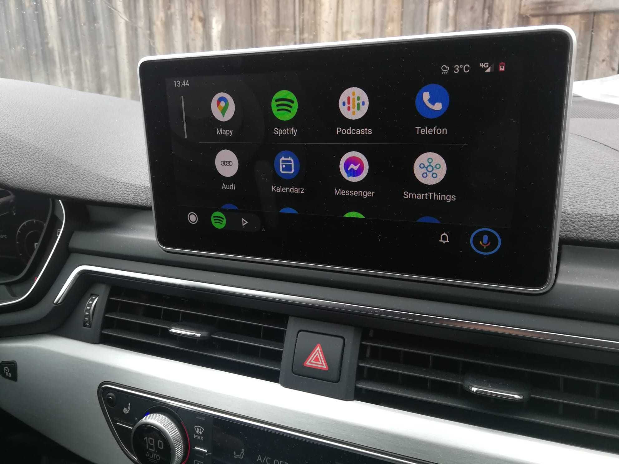 Polskie menu Android Auto Carplay Audi Toyota Renault