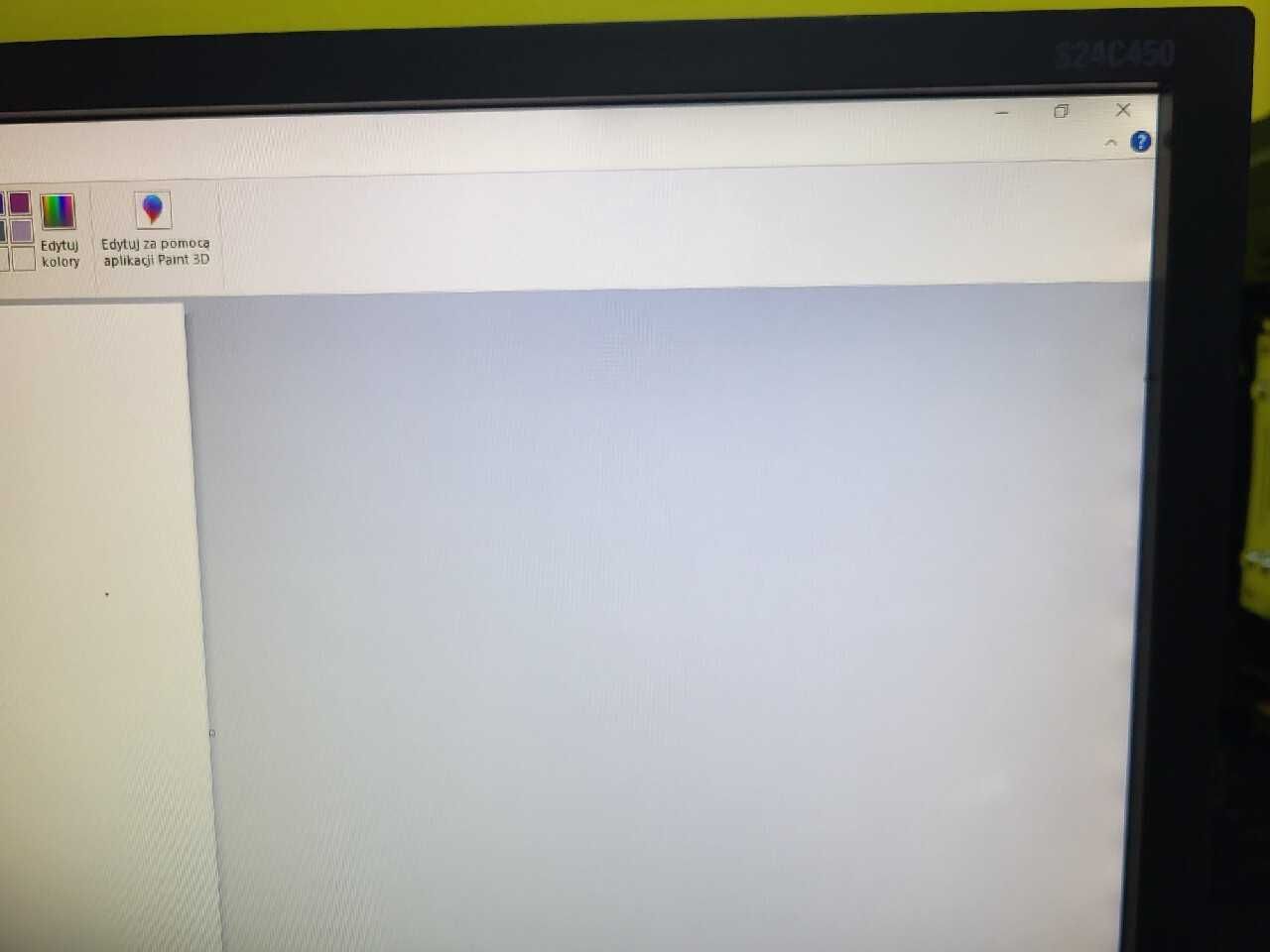 Monitor - Samsung S24C450DW - ruchoma wysokość - uszkodzona matryca