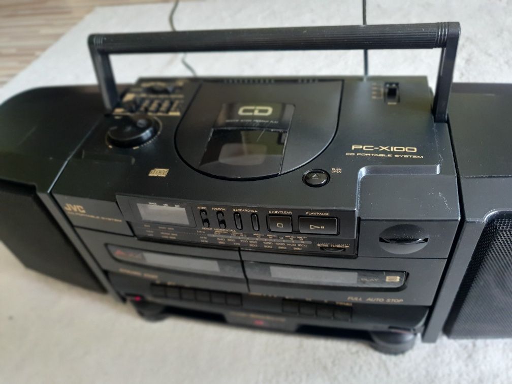 JVC PC X100 - Super Boombox z CD.Jak nowy!