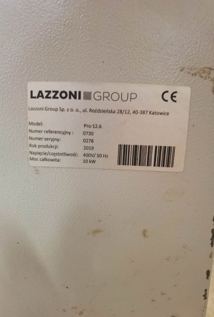 Okleiniarka Lazzoni Group pro 12.6 rocznik 2019