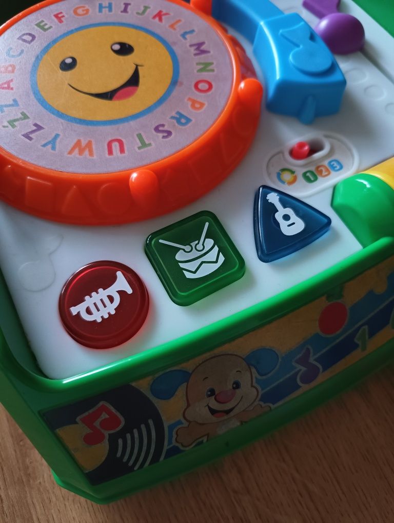 Gramofon edukacyjna, grająca zabawka fisher price