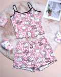 Nowa Piżama Hello Kitty Komplet Spodenki Top r.M