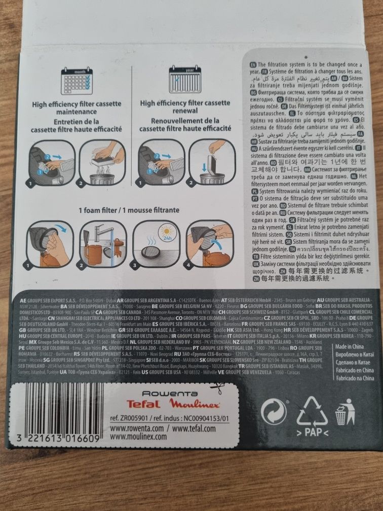 Filtry odkurzacza Tefal Compact Power Cyclonic