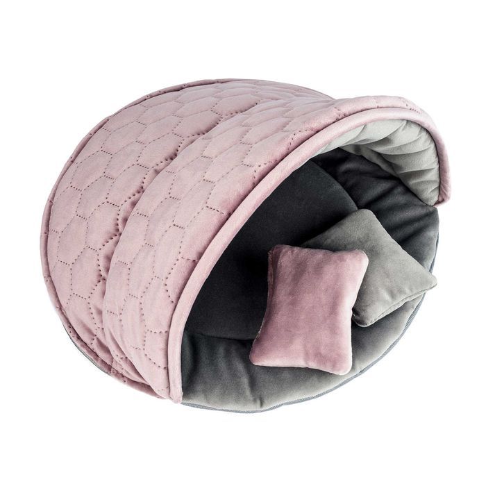 domek legowisko duże posłanie muszla dla gryzonia królika świnki 50x34