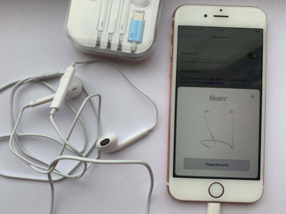 Наушники Lightning EarPods Bluetooth iPhone