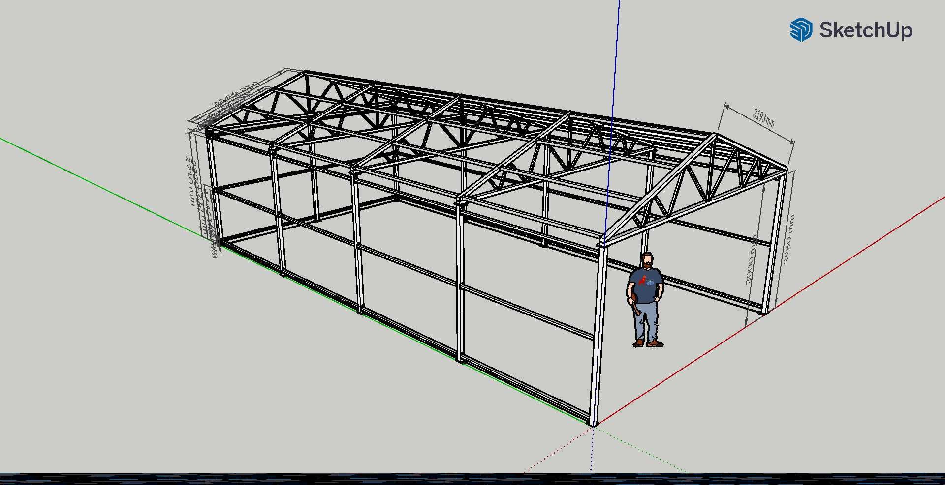 Konstrukcja stalowa 6x18m