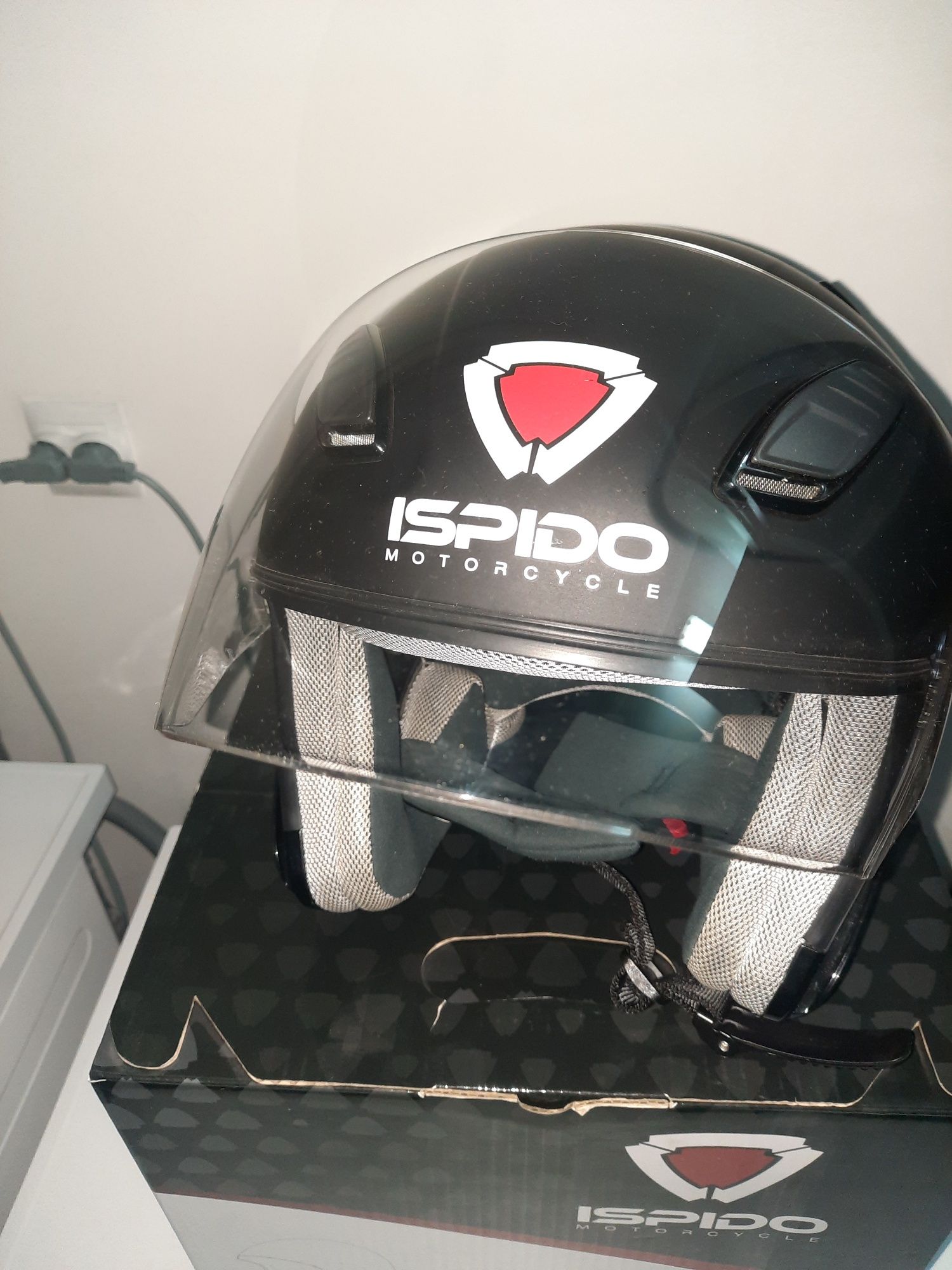 Kask ISPIDO AVIATOR czarny matowy rozm. S