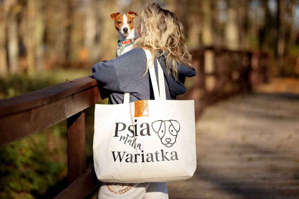 Torba psia matka wariatka prezent dla każdej psiary PSIEBAMBETLE