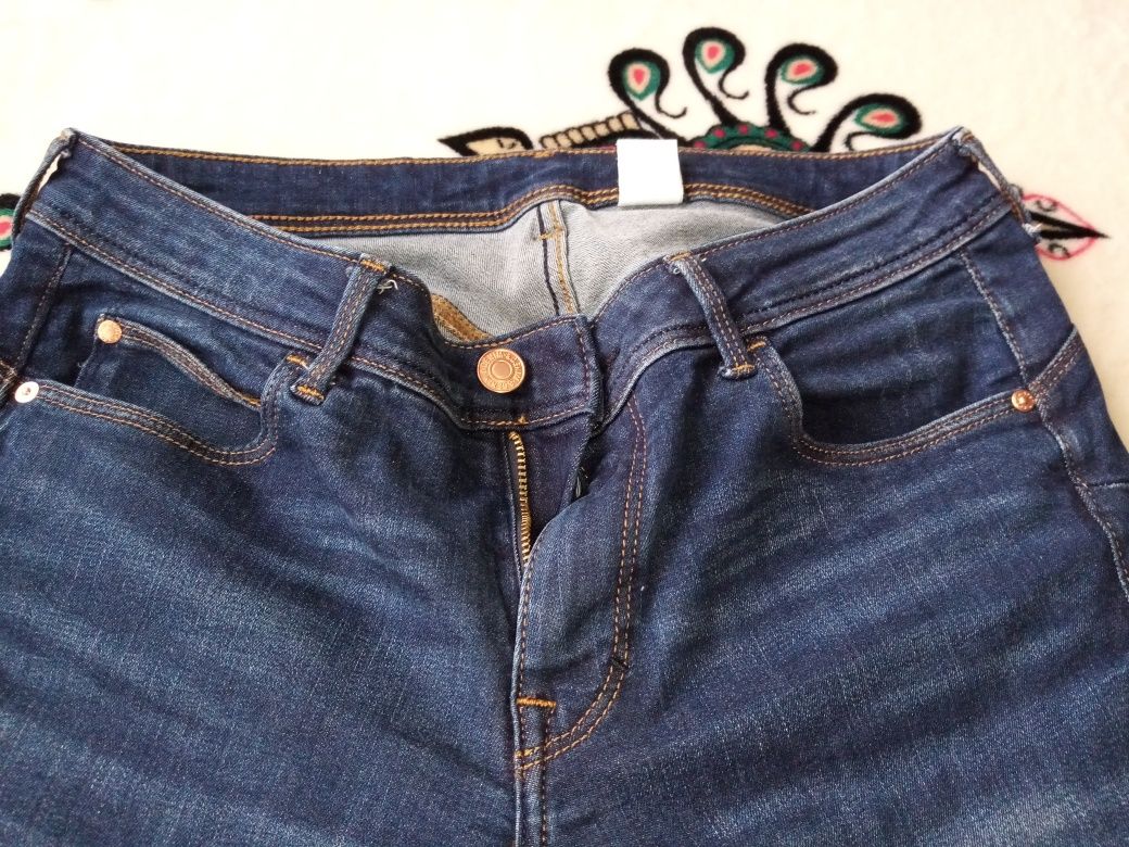 Spodnie jeansowe H&M jeggins Denim push up