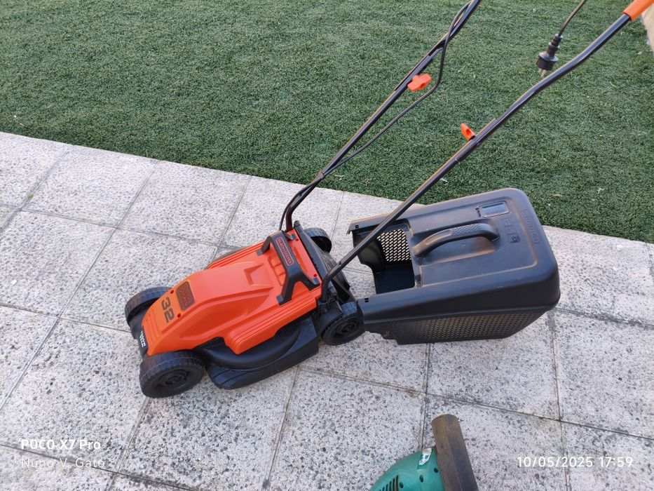 Corta relvas Black & Decker 1200 W + corta cantos bosch