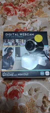 Цифровая веб-камера Vivitar VWC101-BLK, совместимая с Windows и Mac OS