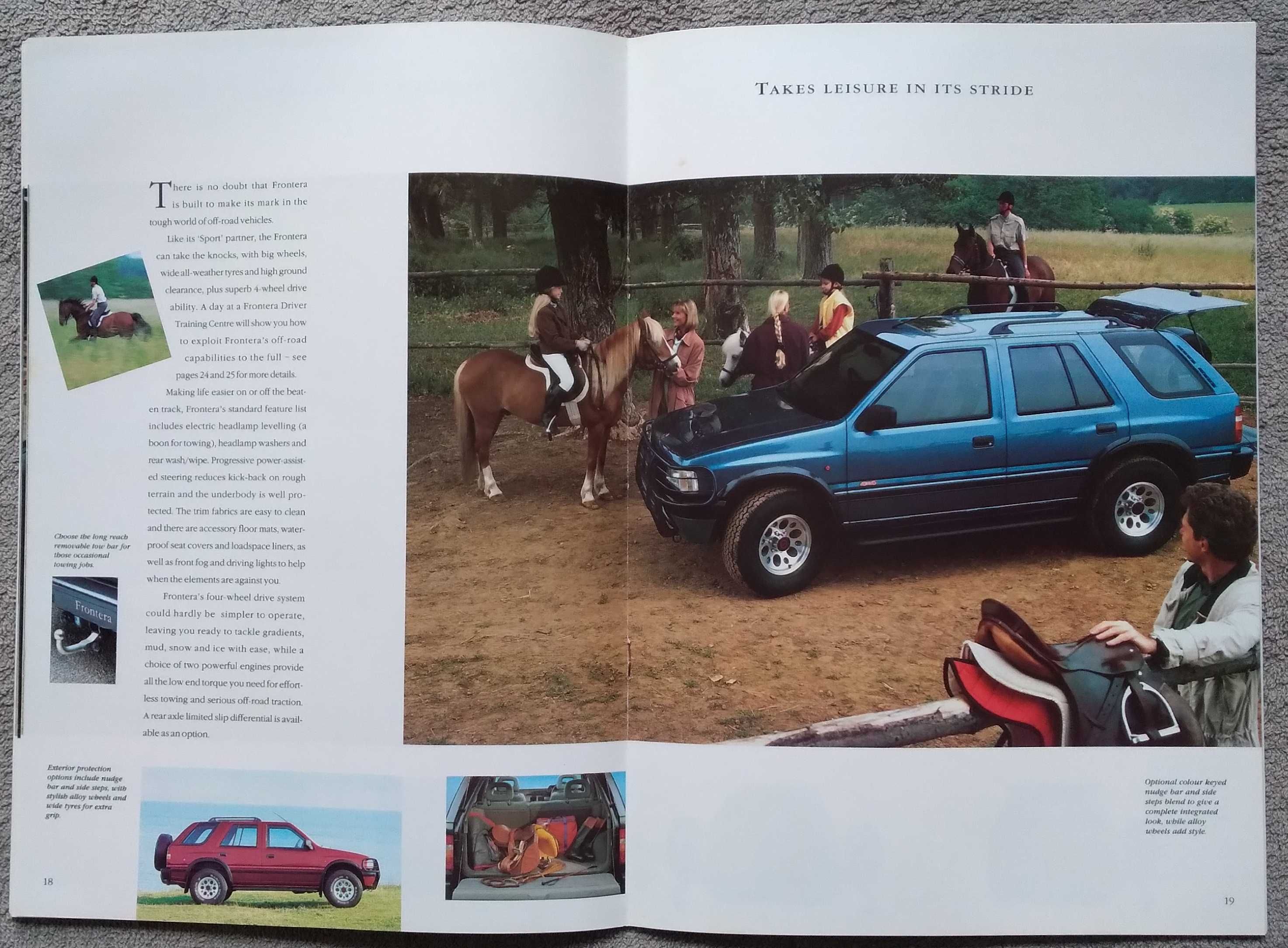 Prospekt Vauxhall Frontera rok 1993 Opel Frontera