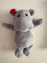 Kinder hipopotam z kwiatkiem maskotka wysokość 24cm.