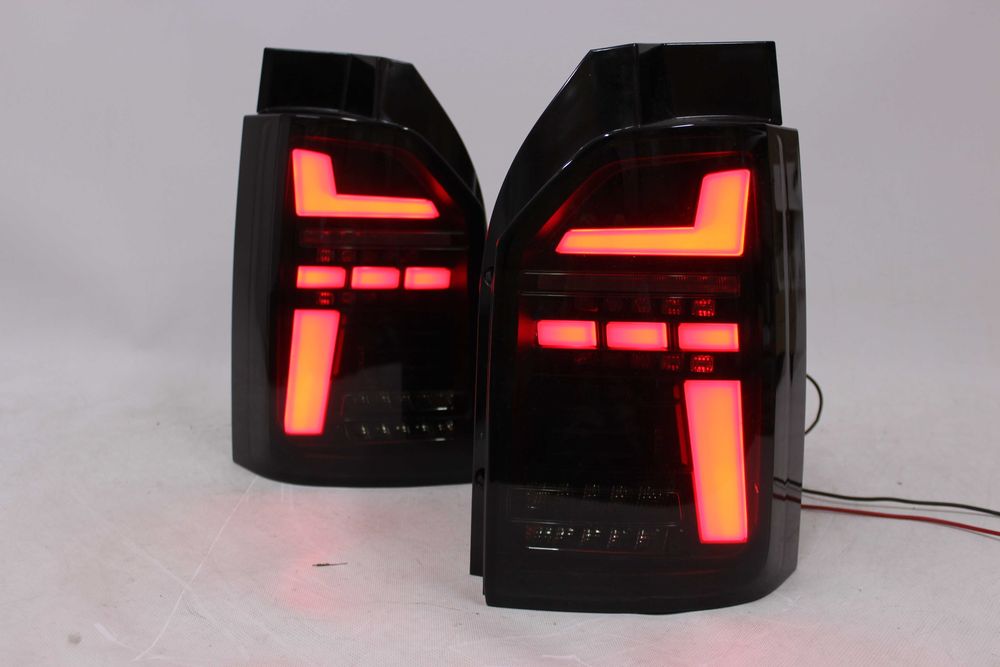 Lampy tylne tył VW T6 15-21 Transporter KLAPA NEON LED BAR BLACK IGŁA