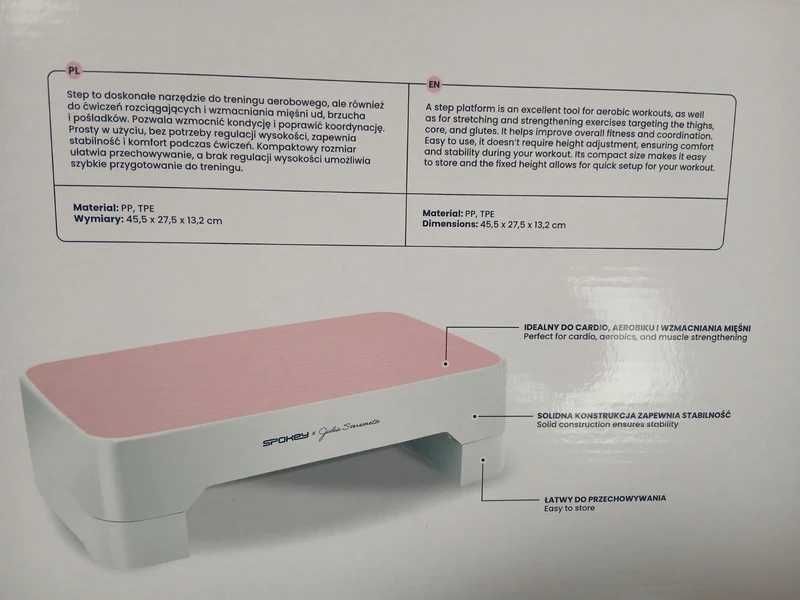 Step do ćwiczeń różowy