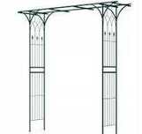 pergola łuk ogrodowy 205cm stalowa na róże kwiaty