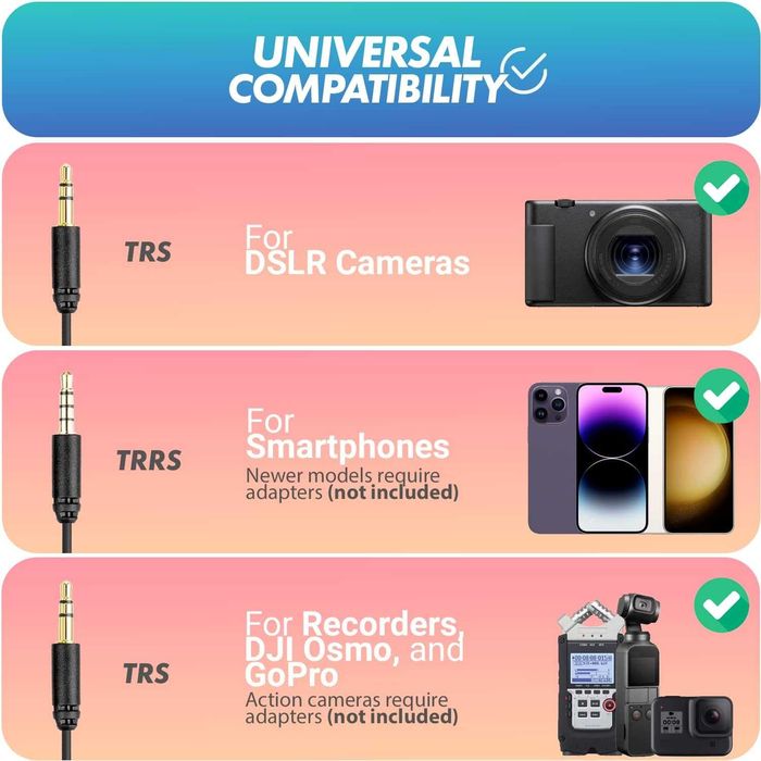 Movo VXR10-PRO Zewnętrzny Mikrofon Wideo do Kamery z Mocowaniem Wstrzą