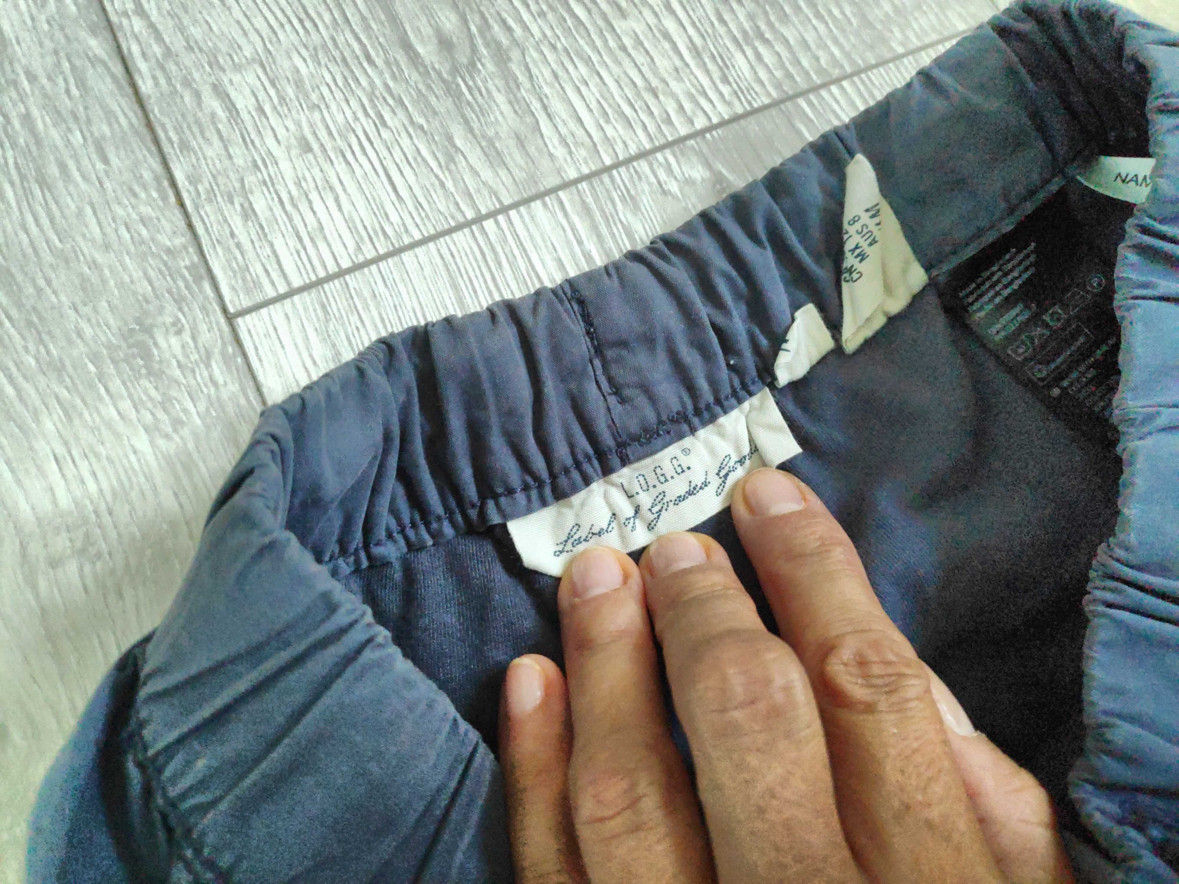 Szare spodnie H&M na podszewce, rozmiar 128