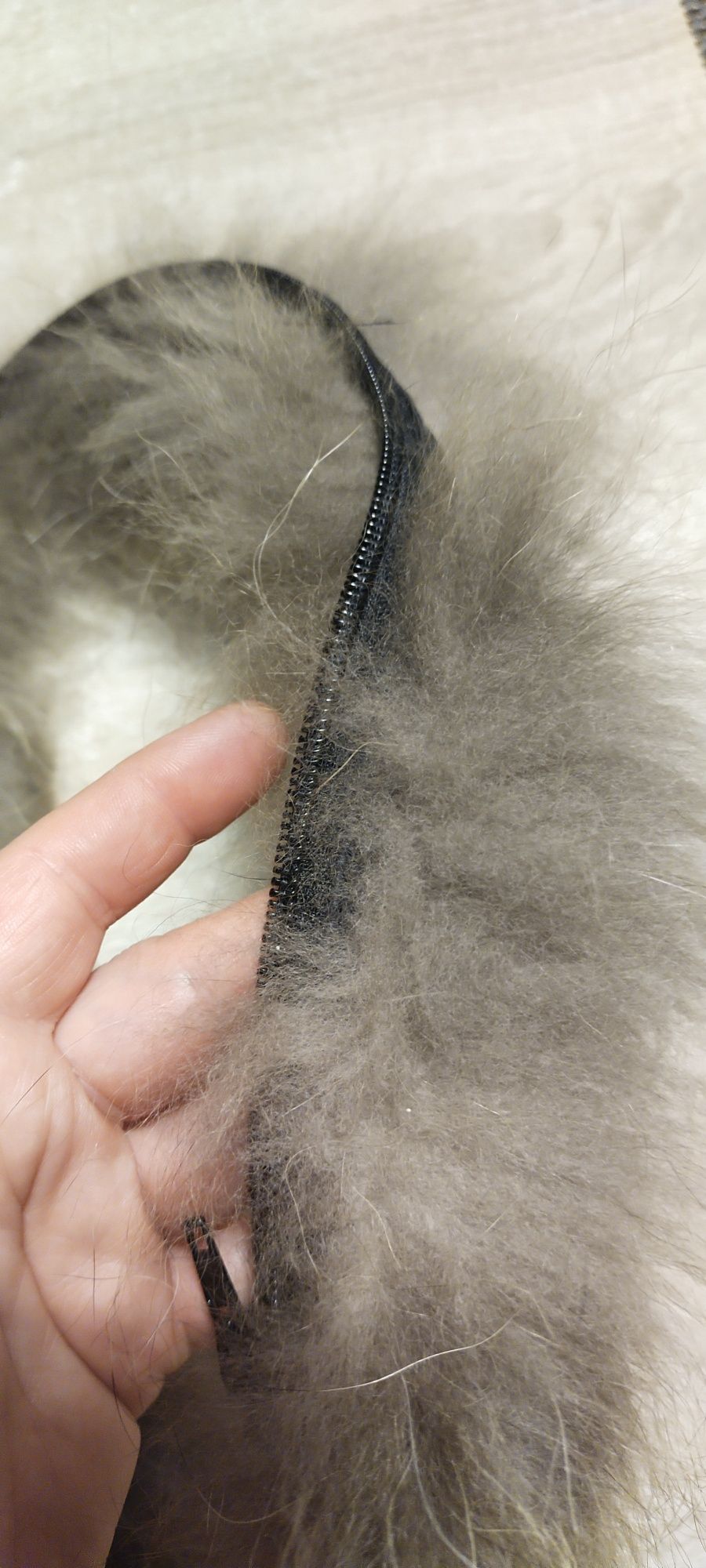 Futerko naturalne obszycie kaptura 70cm