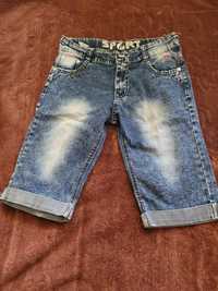 Spodenki jeansowe chłopiec r. 140