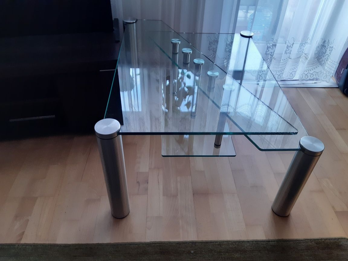 Ława szklana stolik 3 poziomowa