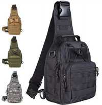 Тактична сумка рюкзак через плече / бананка  барсетка військова зсу