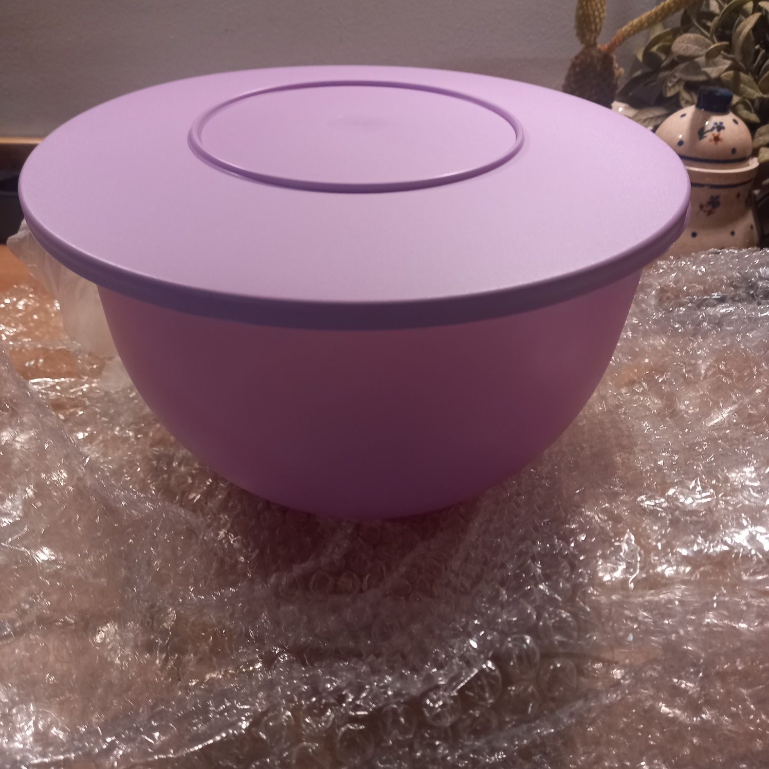 Miska tupperware nowa liliowa  różowa 4,3l duża
