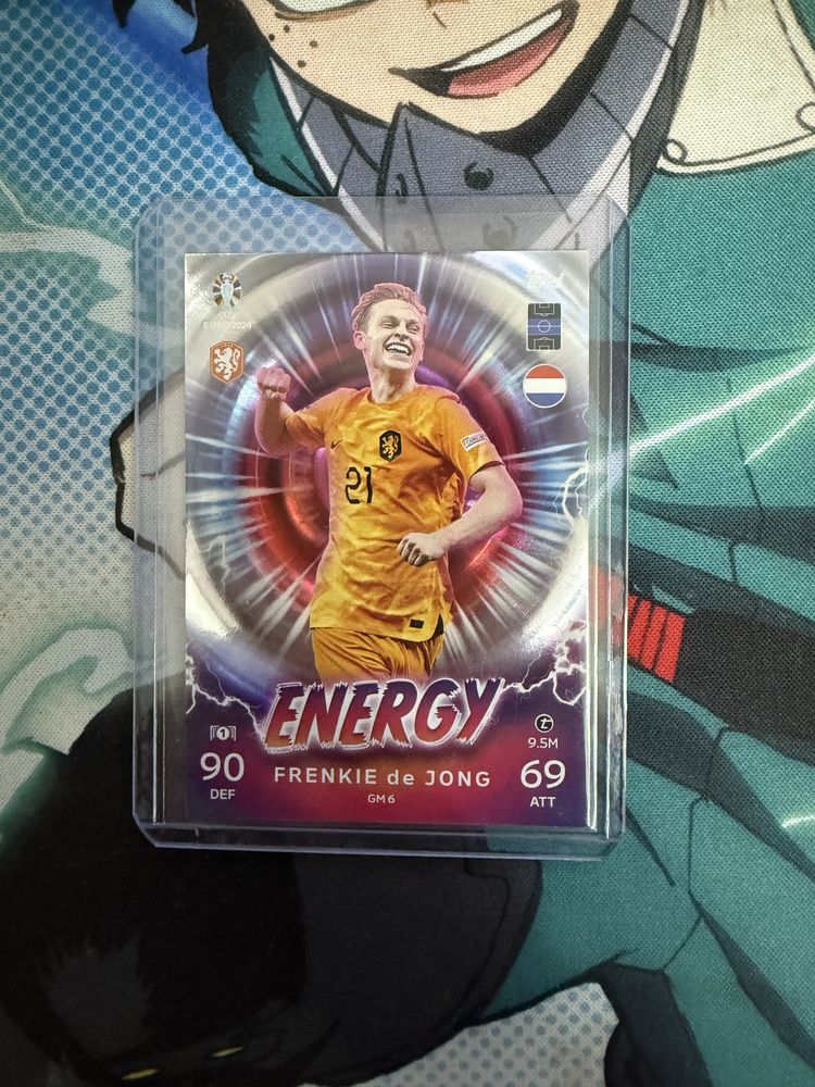 Carta frenkie de jong energy topps euro