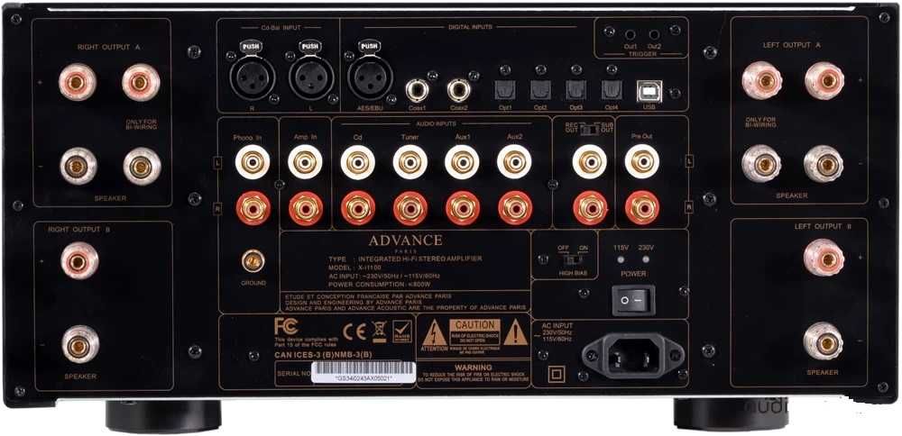 Wzmacniacz 2x400W Advance Acoustic Paris X-i1100 / dostępny od ręki