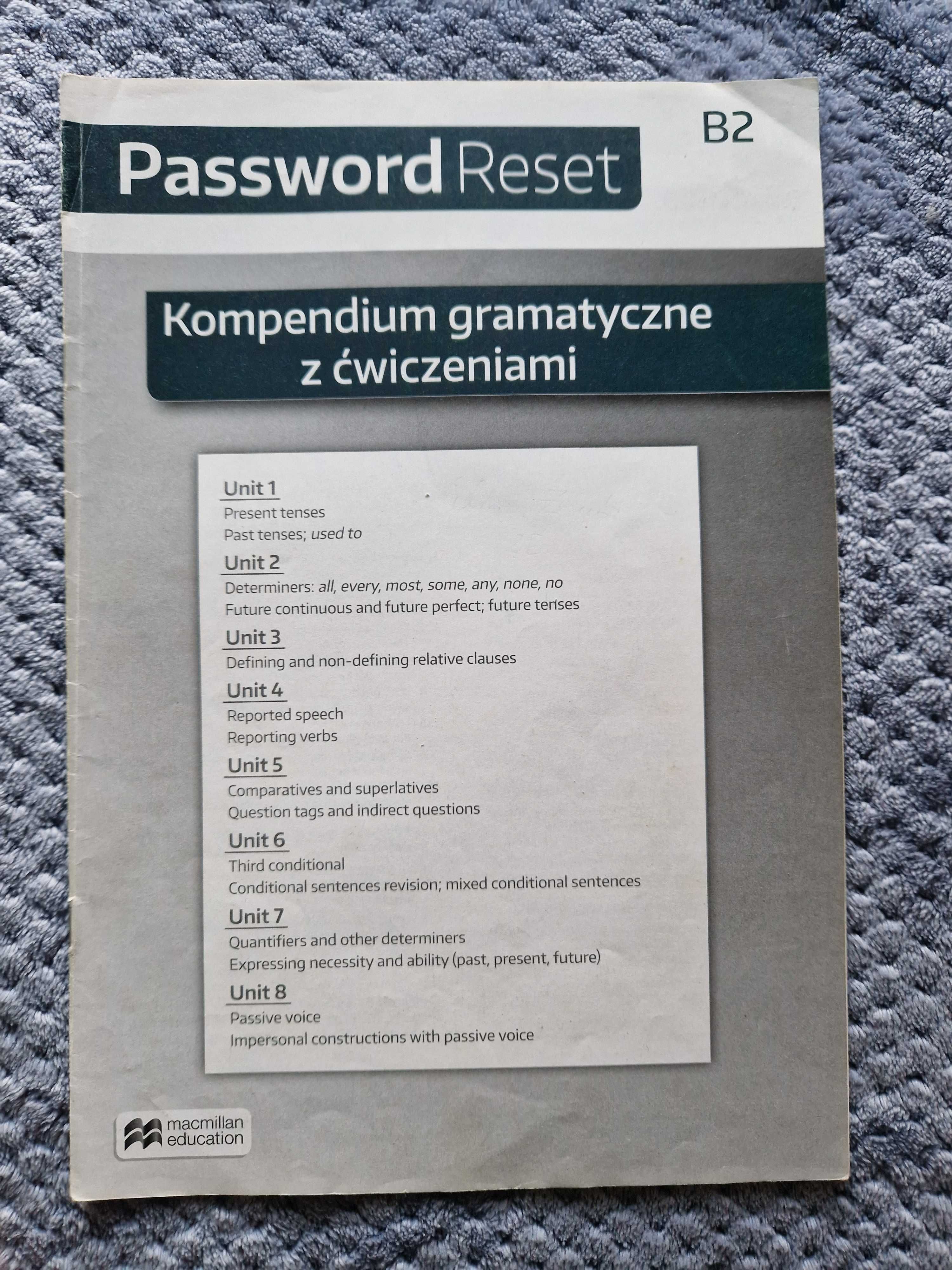 Password Reset B2 podręcznik + kompendium gramatyczne