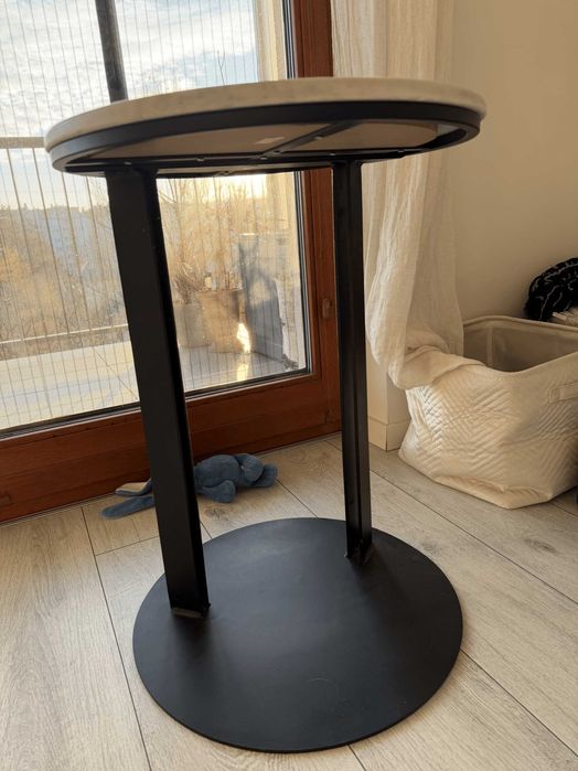 Stolik kawowy pomocniczy marmur