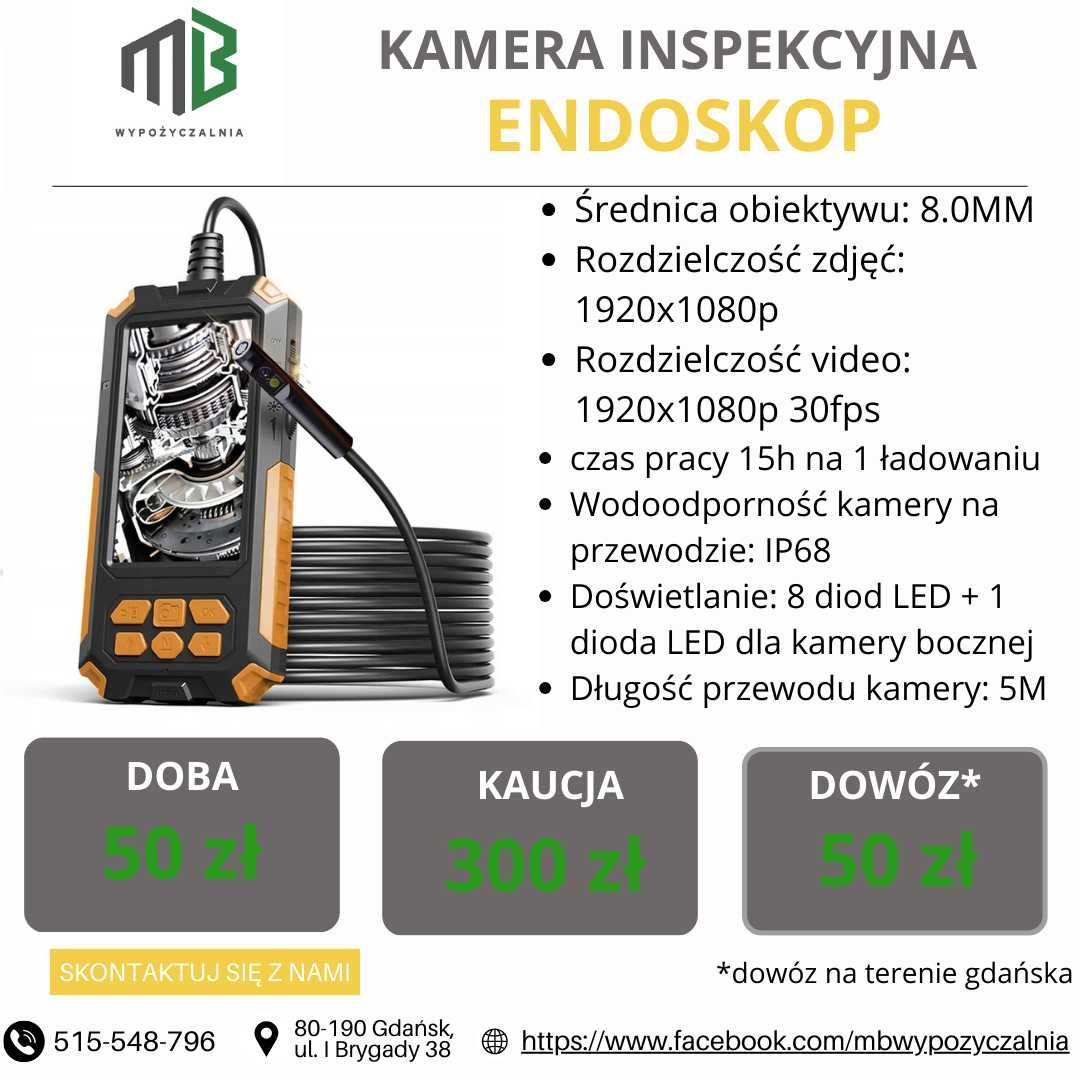 Wynajem Kamera termowizyjna / Kamera inspekcyjna endoskop