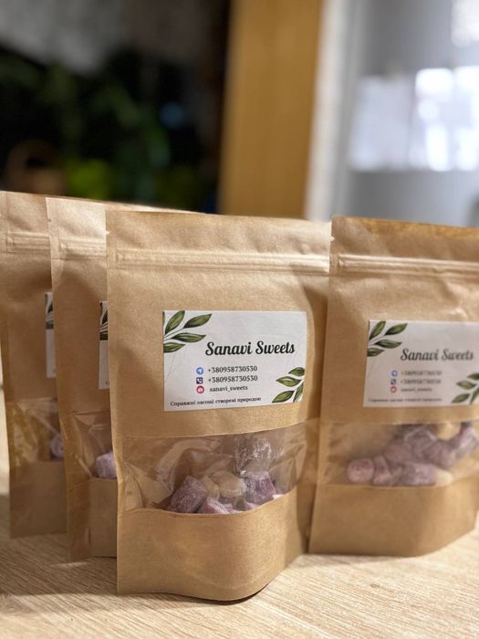 Пастила, йогуртові цукерки, натуральна пастила без цукру, 100 грам 150