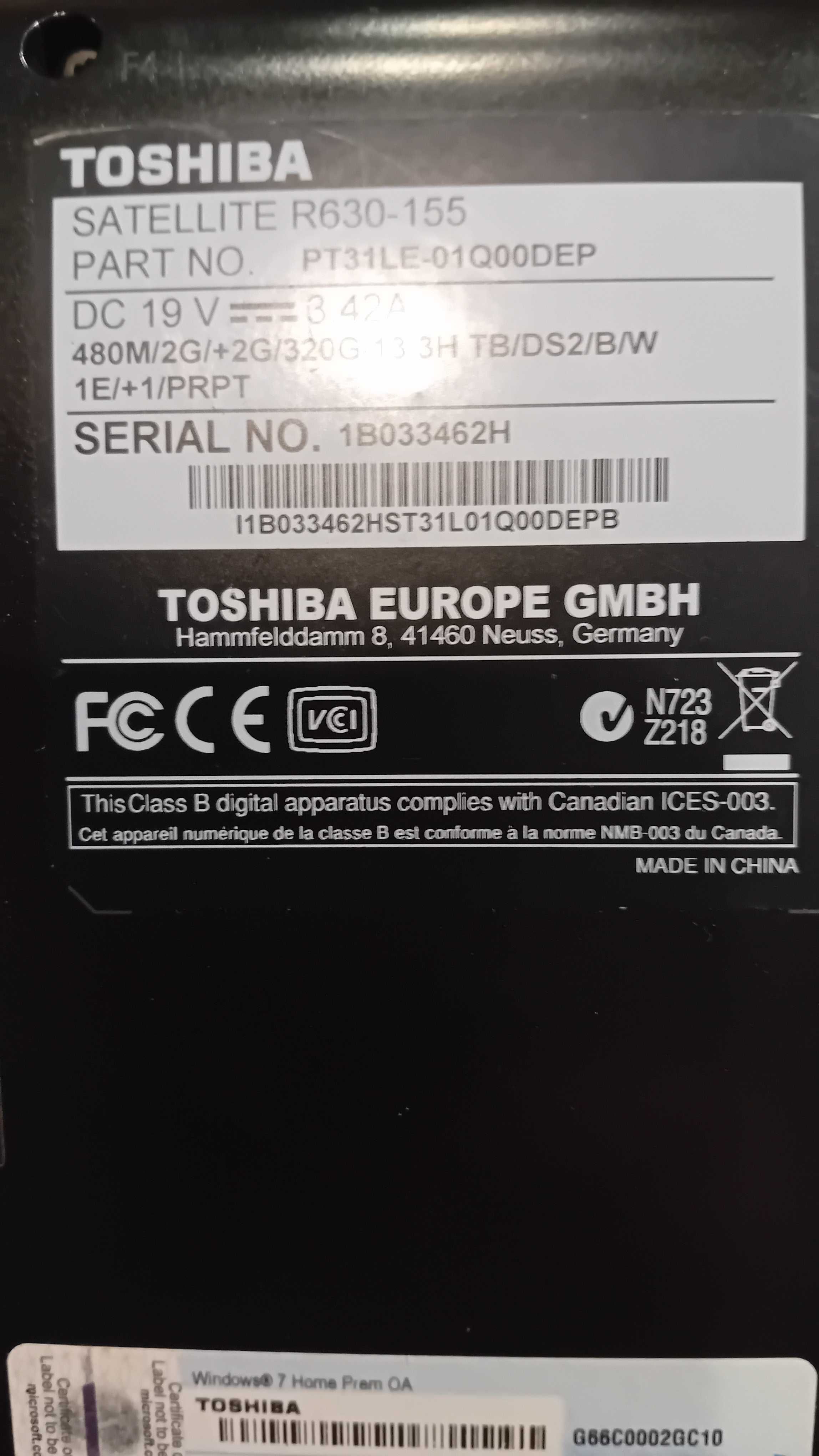 Toshiba r630 carcasa
