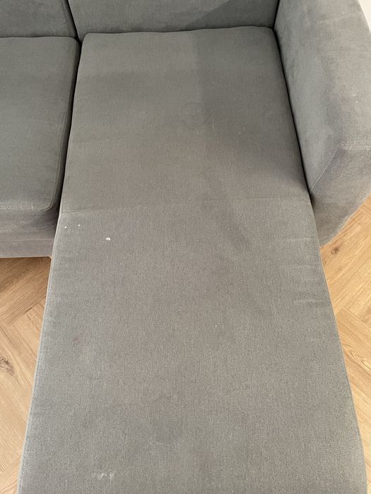 Kanapa sofa naroznik szary rozkladany
