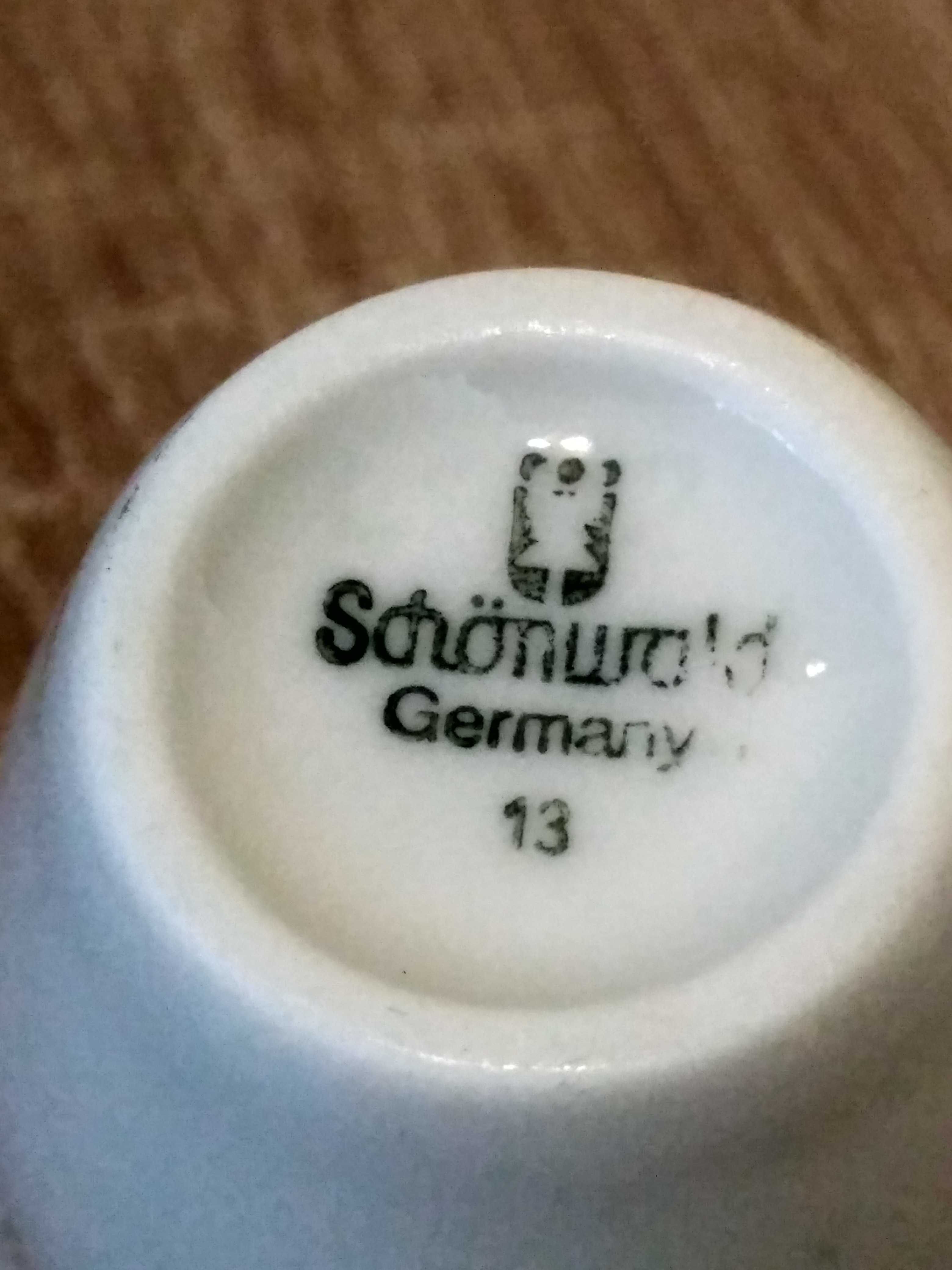 porcelanowa mini śmietanka Niemcy Schonwald , h - 3,5 cm,