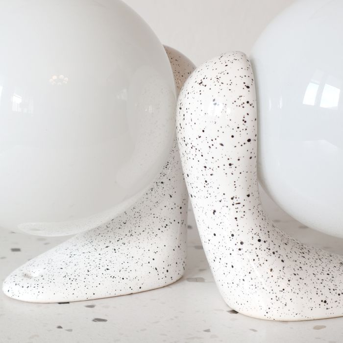 Kinkiety ceramiczne Ł-1 Łaszkiewicz Kościan Łask vintage retro PRL