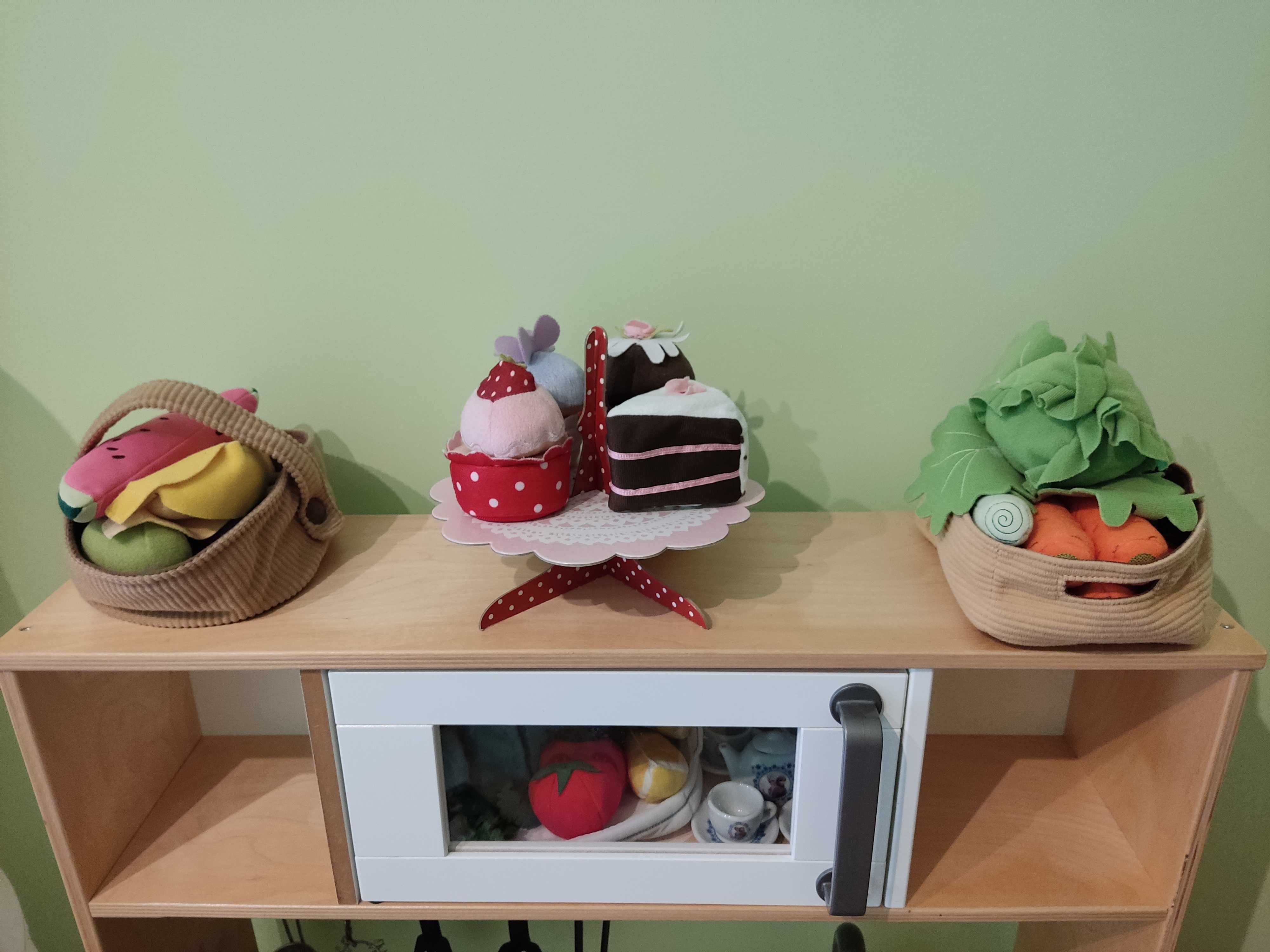 Kuchenka dla dzieci, drewniana, IKEA, DUKTIG, plus wyposażenie