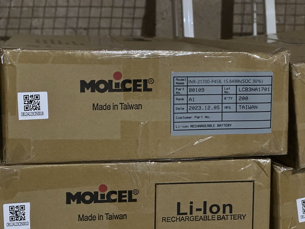 Акумулятори 21700 Molicel P45B/ P42A/P50B