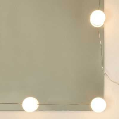 vidaXL Szafka z lustrem i oświetleniem LED, czarna, 90x31,5x62 cm