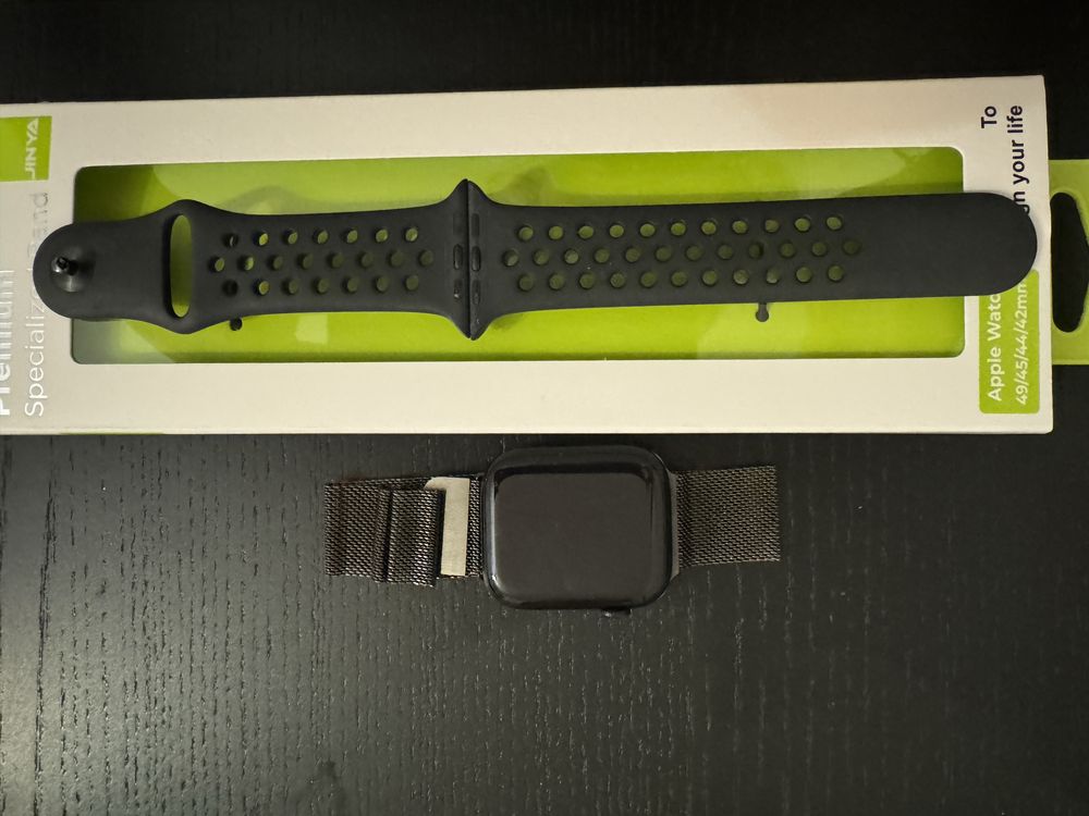 Apple watch 7 z możliwością esim i dwoma paskami