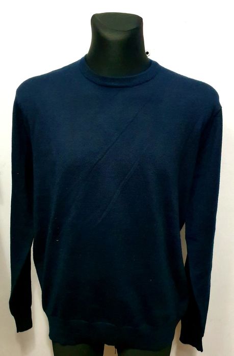 OCCHI & BELLI r. XL/XXL lekki wełniany sweter męski super stan MERINOS