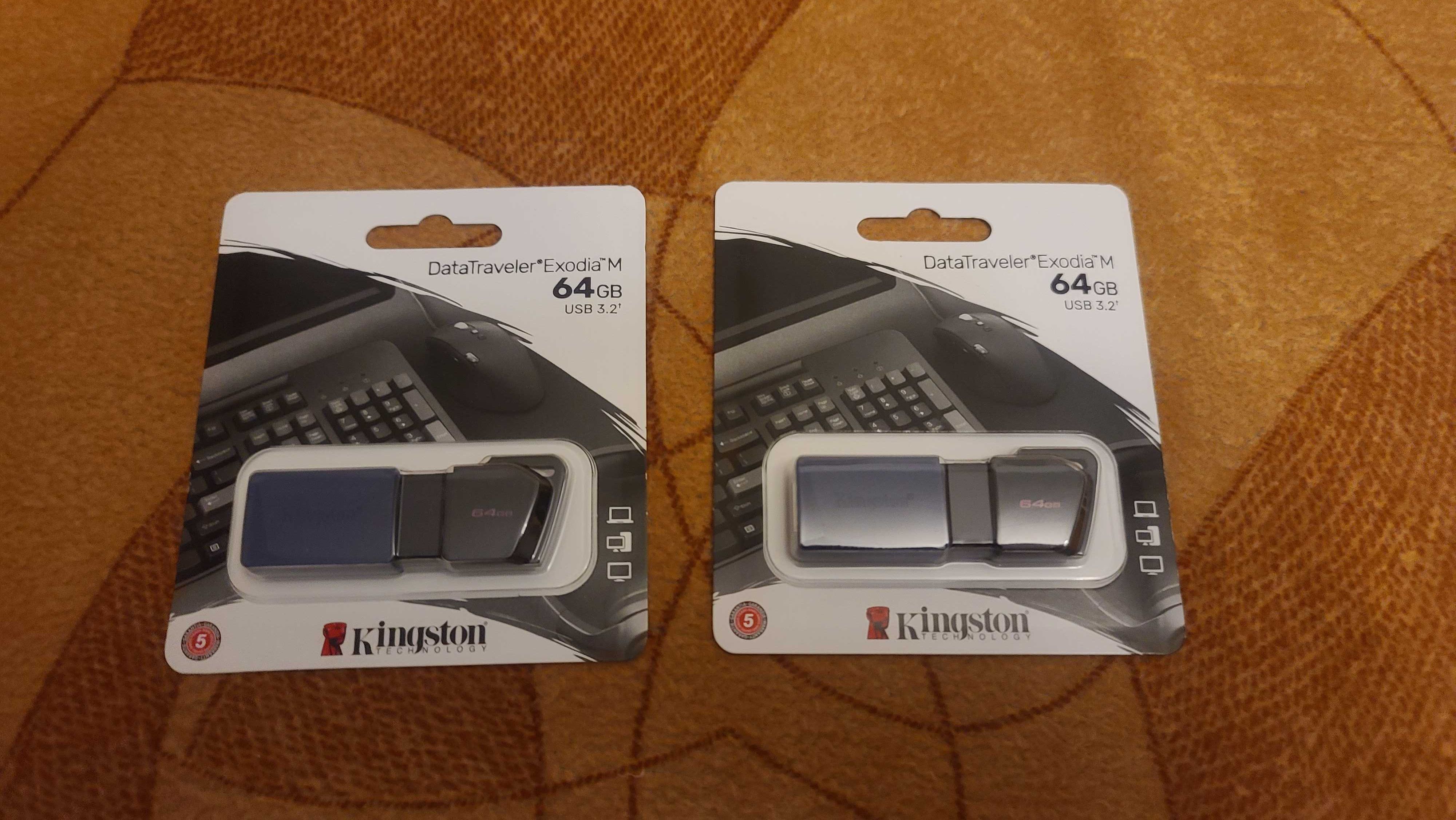 USB флеш накопич. Kingston 2х64GB DataTraveler Exodia M USB 3.2 нове