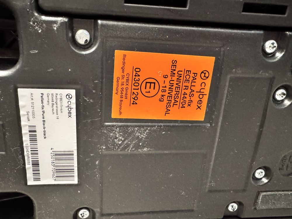 Автокрісло Cybex Pallas-fix ece r 44/04 9-18 кг